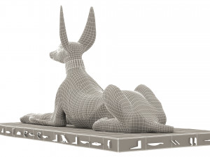Figure of God Anubis 4K Modelo 3D