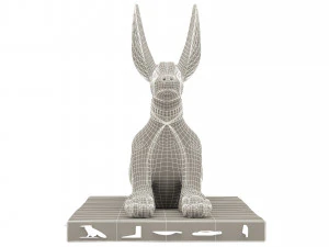 Figure of God Anubis 3D Model