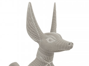 Figure of God Anubis 4K Modelo 3D