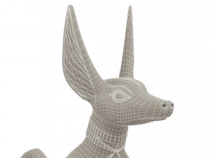 Figure of God Anubis 3D Model