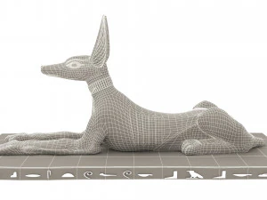 Figure of God Anubis 3D Model