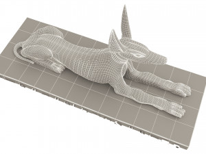 Figure of God Anubis 4K Modelo 3D
