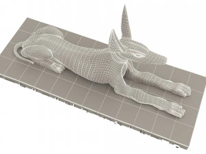 Figure of God Anubis 3D Model