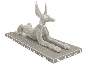 Figure of God Anubis 3D Model