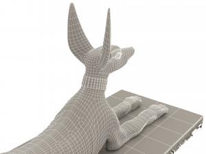 Figure of God Anubis 4K Modelo 3D