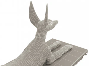 Figure of God Anubis 3D Model