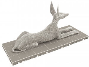 Figure of God Anubis 4K Modelo 3D