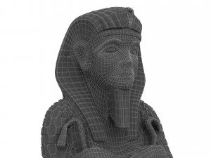 Pharaoh Sarcophagus 4K 3D Model
