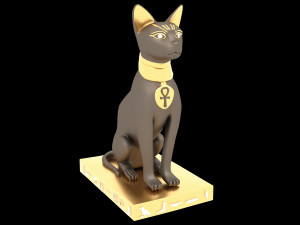 Figure of Goddess Bastet 4K 3D 模型