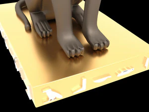 Figure of Goddess Bastet 4K 3D Model