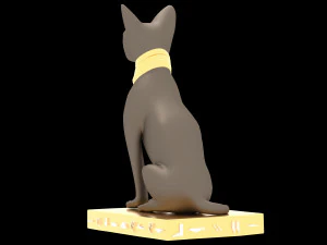 Figure of Goddess Bastet 4K 3D Model