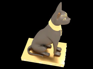 Figure of Goddess Bastet 4K 3D Model