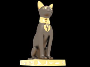 Figure of Goddess Bastet 4K 3D मॉडल