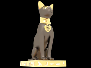 Figure of Goddess Bastet 4K 3D Model