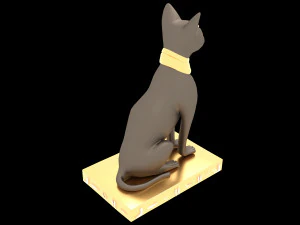 Figure of Goddess Bastet 4K 3D Model