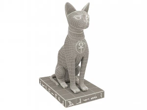 Figure of Goddess Bastet 4K 3D Model