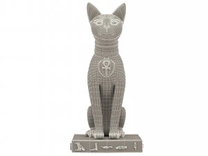 Figure of Goddess Bastet 4K 3D Model