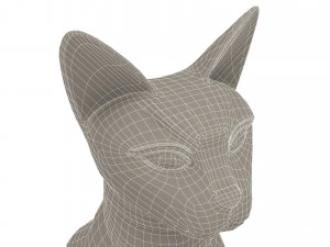 Figure of Goddess Bastet 4K 3D Model