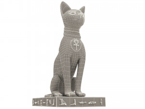Figure of Goddess Bastet 4K 3D मॉडल