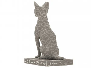 Figure of Goddess Bastet 4K 3D Model