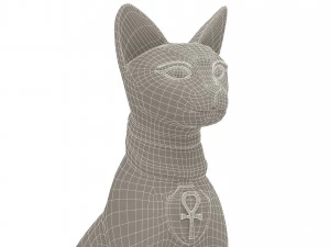 Figure of Goddess Bastet 4K 3D Model