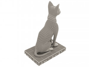 Figure of Goddess Bastet 4K 3D मॉडल