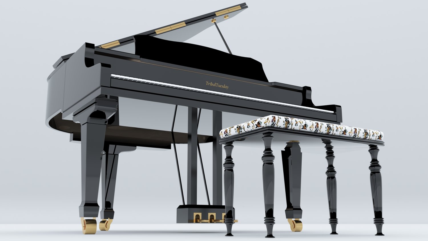 Grand Piano - Download Free 3D model by Amatsukast (@Amatsukast