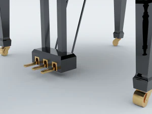 Grand Piano 4K 3D Model