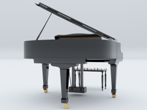 Grand Piano 4K Modelo 3D