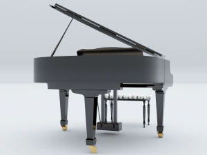 Grand Piano 4K 3D Model