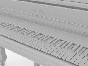Grand Piano 4K 3D Model