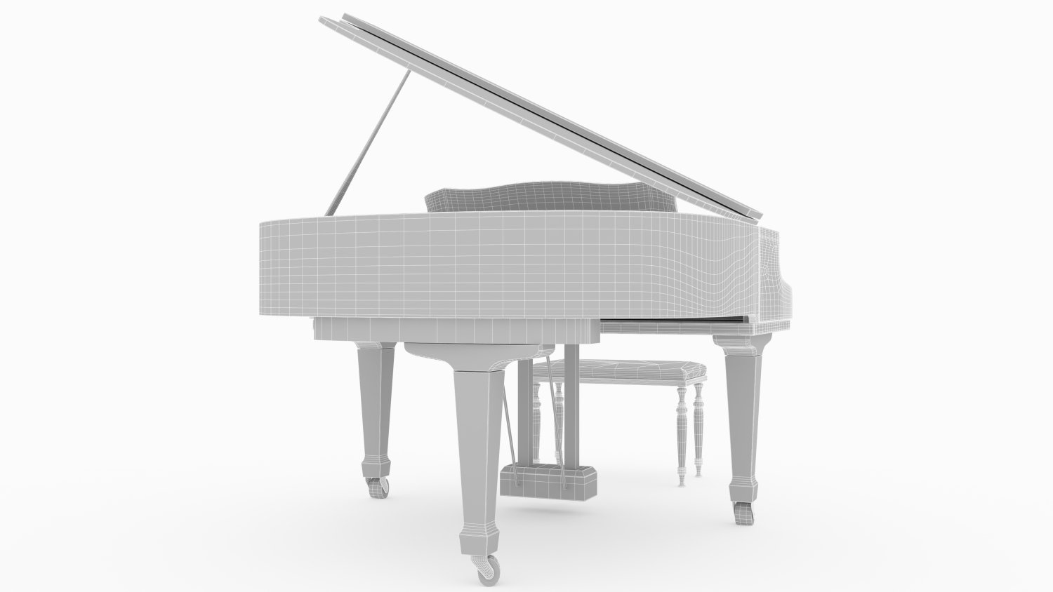 Piano - 3D Model for VRay