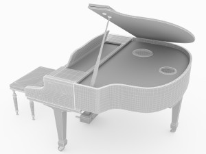 Grand Piano 4K Modelo 3D
