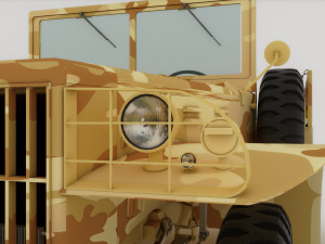 Military Jeep 4K Modelo 3D