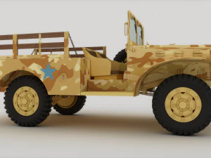Military Jeep 3D Model