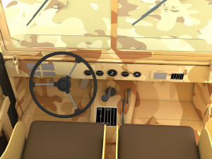 Military Jeep 4K Modelo 3D