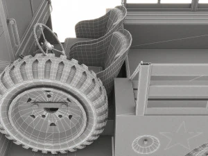 Military Jeep 3D Model