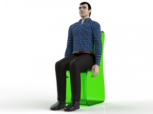 Sitting Manikin Modelo 3D