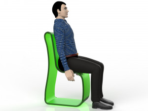 Sitting Manikin Modelo 3D