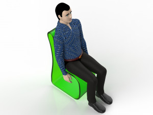 Sitting Manikin Modelo 3D
