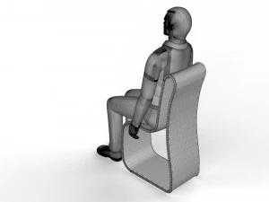 座っているマネキン 3Dモデル