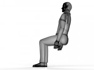 座っているマネキン 3Dモデル