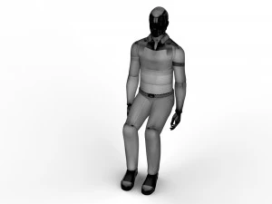 座っているマネキン 3Dモデル