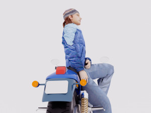 Chopper Biker 4 - 4K Modelo 3D