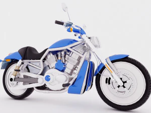 Chopper Biker 4 3D Model