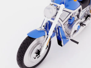 Chopper Biker 4 3D Model