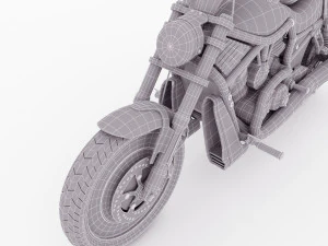 Chopper Biker 4 3D Model