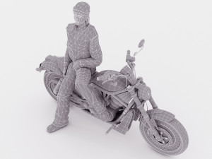 Chopper Biker 4 - 4K Modelo 3D