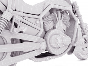 Chopper Biker 4 - 4K Modelo 3D