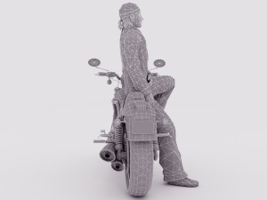 Chopper Biker 4 - 4K Modelo 3D